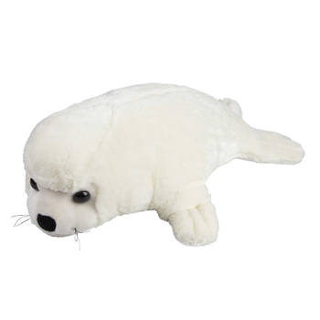 Pluche knuffel dieren Witte Zeehond pup 50 cm - Knuffeldier