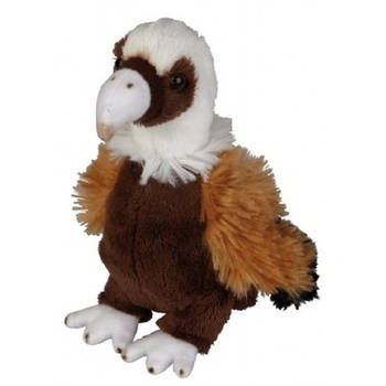 Bruine gieren knuffels 15 cm knuffeldieren - Vogel knuffels