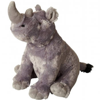 Grijze neushoorn knuffel 30 cm knuffeldieren - Knuffeldier