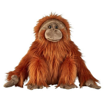 Pluche Orang Oetan aap/aapje bruin knuffel 50 cm knuffeldieren - Knuffel bosdieren