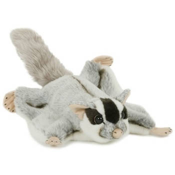 Pluche speelgoed vliegende eekhoorn knuffeldier 28 cm - Knuffel bosdieren