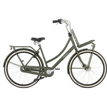 Popal Transportfiets dames Daily Dutch Prestige 28 Inch 53 cm Dames 3V Terugtraprem Legergroen