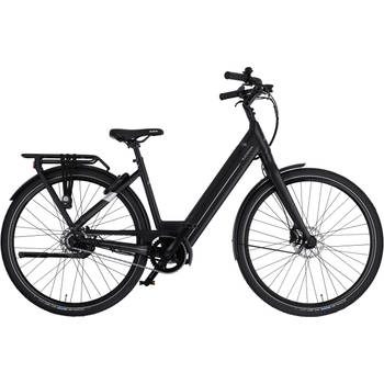 Rucanor Elektrische Stadsfiets Urban 28 Inch 49 cm Dames Hydraulische schijfrem Matzwart