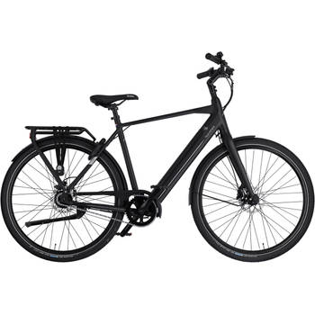 Rucanor Elektrische Stadsfiets Urban 28 Inch 57 cm Heren Hydraulische schijfrem Matzwart