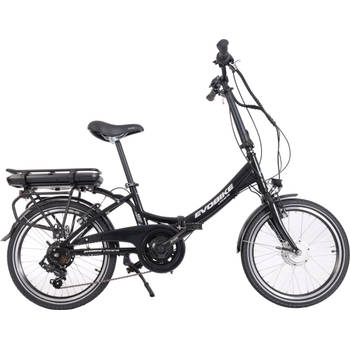 Minerva elektrische vouwfiets E-Folding Evobike 20 Inch 33 cm Unisex 7V V-Brakes Zwart