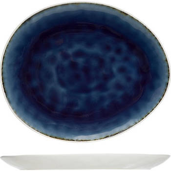 Cosy&Trendy Spirit Blue Bord - Ovaal - 27 cm x 23 cm - Set-4