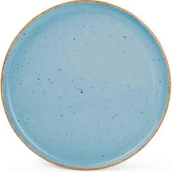 BonBistro Plat bord 20cm blauw Collect (Set van 6)