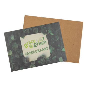 Grace is Green Giftcard - 25 EUR - Duurzame keuze - Feestelijk verpakt - Ruime selectie