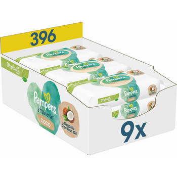 Pampers Billendoekjes Pure Coconut 9x44 = 396 doekjes