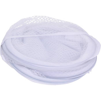 Wasmand flexibel/opvouwbaar - wit - nylon - 36 x 36 x 58 cm - 64 liter - Wasmanden