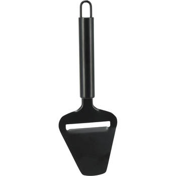 Excellent Houseware Kook/keuken gerei - kaasschaaf - zwart - RVS - 21 cm - Kaasschaven