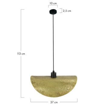 DKNC - Hanglamp metaal - 37x18x13cm - Goud