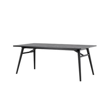 Sleek eetkamertafel 95x195 cm zwart.