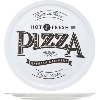 Cosy&Trendy Pizzabord 'Hot&Fresh' - Ø 30 cm - Set-6