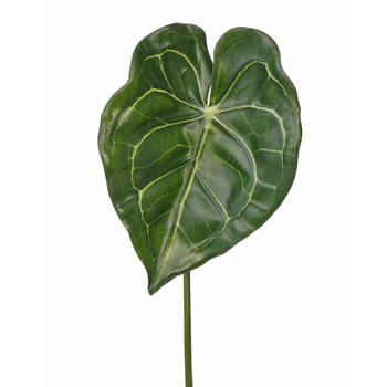 Groene kunstplanten Anthurium takken 67 cm - Kunstbloemen