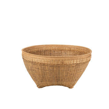 J-line - Mand Extra Large Rond Rotan Naturel - 85x85x42cm