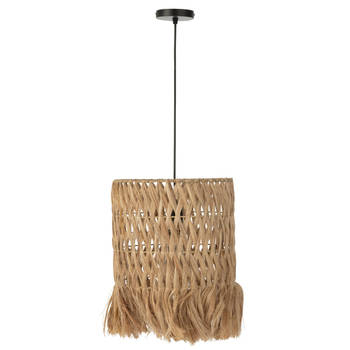 J-line - Hanglamp Rond Bananenbladeren Naturel - 30x30x40cm