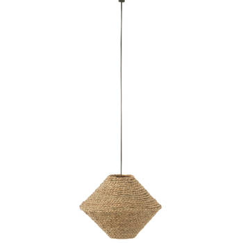 J-line - Hanglamp Ufo Zeegras Naturel Small - 35x35x27cm