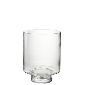 J-line - Windlicht Recht Glas Transparant - 26.5x26.5x36cm