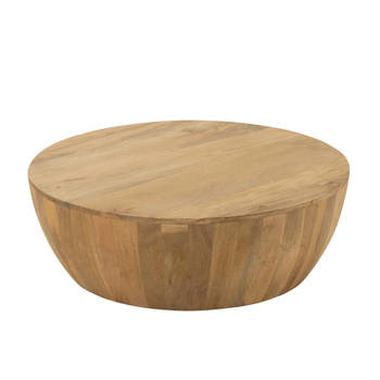 J-line - Salontafel Camille Mangohout Naturel - 88.5x88.5x32cm