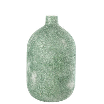 J-line - Vaas Fore Glas Groen - 25x25x45cm