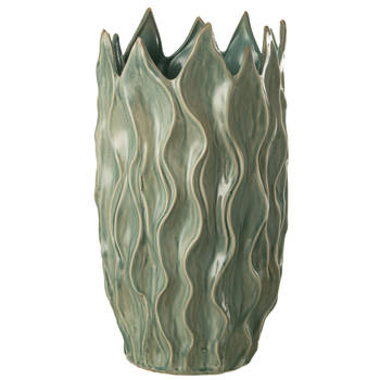 J-line - Vaas Ivy Steengoed Groen Extra Large - 30x30x52.5cm