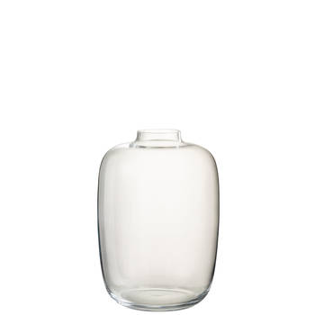 J-line - Vaas Cleo Glas Transparant Small - 25x25x35cm