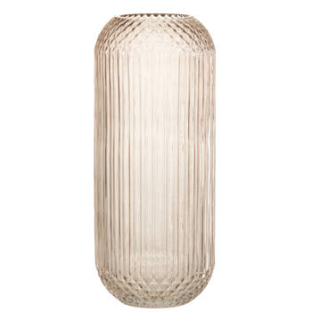 J-line - Vaas Yuan Glas Beige Large - 15.3x15.3x36cm