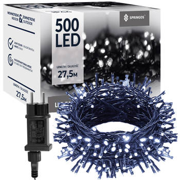 Springos Kerstverlichting 25 m 500 LED Koel Wit