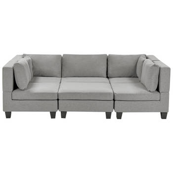 Beliani UNSTAD - Modulaire Sofa-Grijs-Polyester