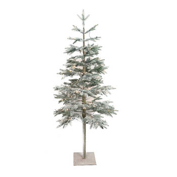 Wintervalley Trees - Kunstkerstboom Gustaf met LED verlichting- 70x150cm - Besneeuwd