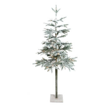 Wintervalley Trees - Kunstkerstboom Gustaf met LED verlichting - 60x120cm - Besneeuwd