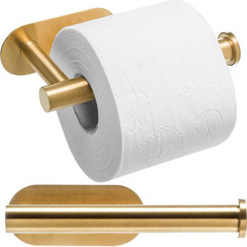 Wc Rolhouder Goud - Zonder Boren - Gouden Toiletrolhouder Zelfklevend