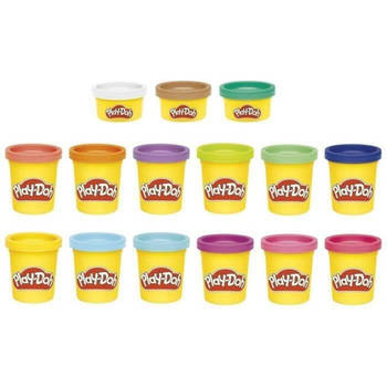 Play-Doh Doos met 15 klassieke kleurenpotten van boetseerklei, voor kinderen