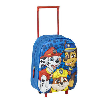 Disney Paw Patrol rugzak voor kinderen - blauw - 25 x 10 x 31 cm - rugzak met ingebouwde trolley - Rugzak - kind