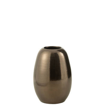 J-line - Vase Porselein Goud Medium - 29x29x40cm