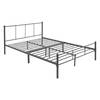 ML-Design metalen bed antraciet, 160x200 cm, gemaakt van stalen frame met poedercoating