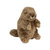 Nature Planet Berg Marmot pluche knuffel - 18 cm - bruin - dieren knuffels cadeau - Knuffeldier