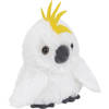 Pluche kleine Kakatoe knuffel van 13 cm - Vogel knuffels