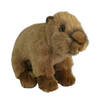 Nature Planet Knuffeldier Capybara - pluche stof - premium knuffels - bruin - 18 cm - Knuffeldier