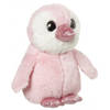 Nature Planet Pinguin - roze - 18 cm - pluche dieren knuffels - Pinguins - Vogel knuffels