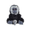 Pluche knuffel gibbon aapje zwart van 17 cm - Knuffeldier