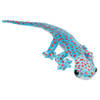 Nature Planet Knuffeldier Gekko Hagedis - zachte pluche stof - premium knuffels - blauw - 62 cm - Knuffeldier