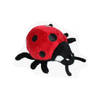 Cornelissen Pluche lieveheersbeestje knuffel - rood/zwart - 15 cm - Insecten dieren knuffels - Knuffeldier