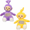 Set van 2x pluche Teletubbies speelgoed knuffels Tinky Winky en Laa-Laa 30 cm - Knuffelpop