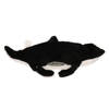 Zwart/witte mantarog knuffel 26 cm knuffeldieren - Knuffel zeedieren