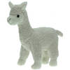 Pluche knuffel dieren witte Alpaca van 20 cm - Knuffeldier