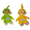 Pluche Teletubbies speelgoed set knuffel Laa Laa en Dipsey 30 cm - Knuffelpop