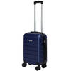 Cabine handbagage reis trolley koffer - zwenkwielen - 52 x 34 x 20 cm - 45 liter - blauw - Handbagage koffers