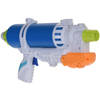 1x Waterpistool/waterpistolen 34 cm blauw/wit - Waterpistolen